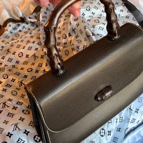 Pristine Gucci Vintage Bamboo Top Handle Bag - Picture 4 of 15